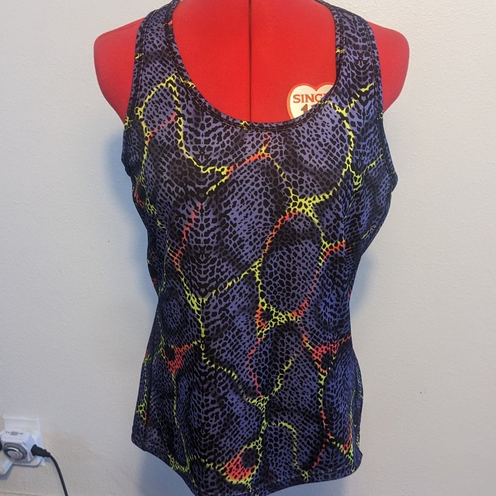 H&M Sport snakeskin racerback tank size M